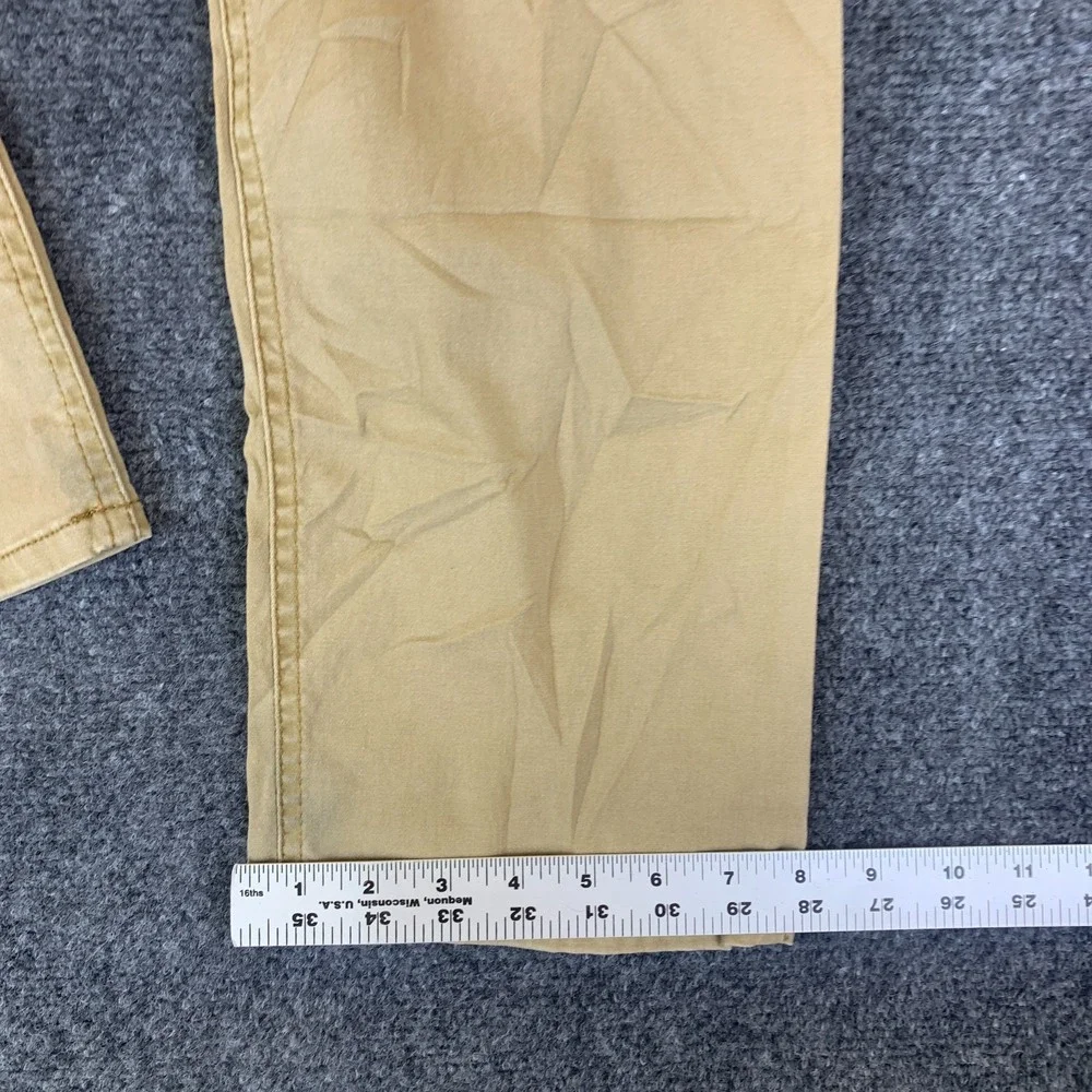 Wrangler Jeans Mens 32x29 Khaki Pockets Slim Fit Straight Leg Casual Workwear